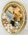 Contemporary Ornate Contemporary Gold Oval Seashell Hanging Wall Mirror For Sale - Image 3 of 11