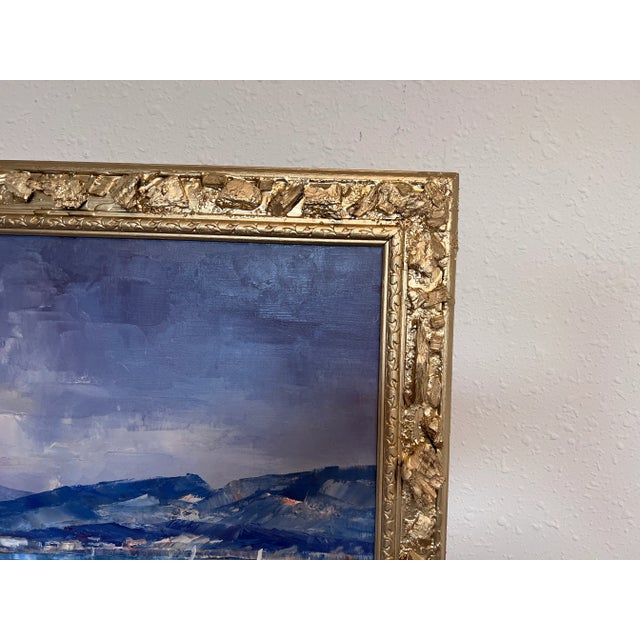 Figurative Friedrich Karl Thauer (Germany 1924-2009) European Harbor Sailboats Oil Painting For Sale - Image 3 of 10
