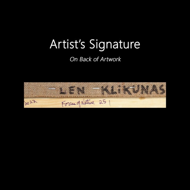 "Forces of Nature 25" Original Artwork by Len Klikunas For Sale - Image 9 of 10