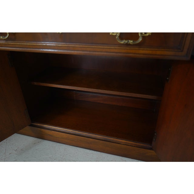 Brown Hickory Chair James River Plantation Large Breakfront For Sale - Image 8 of 18