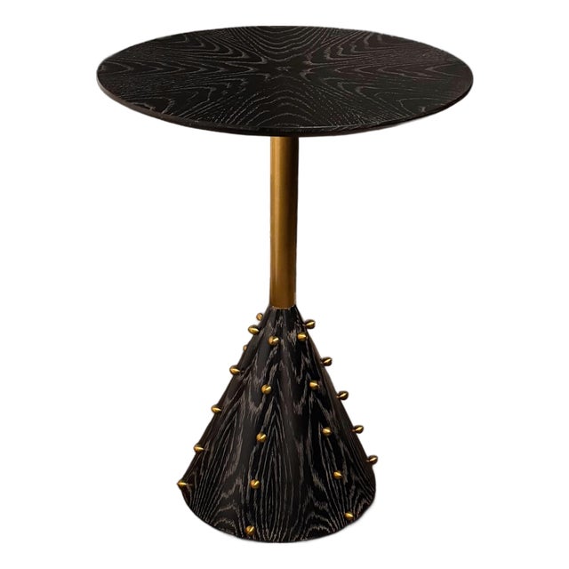 Ashley Childers for Global Views “Spheres” Ebony Drink Table For Sale