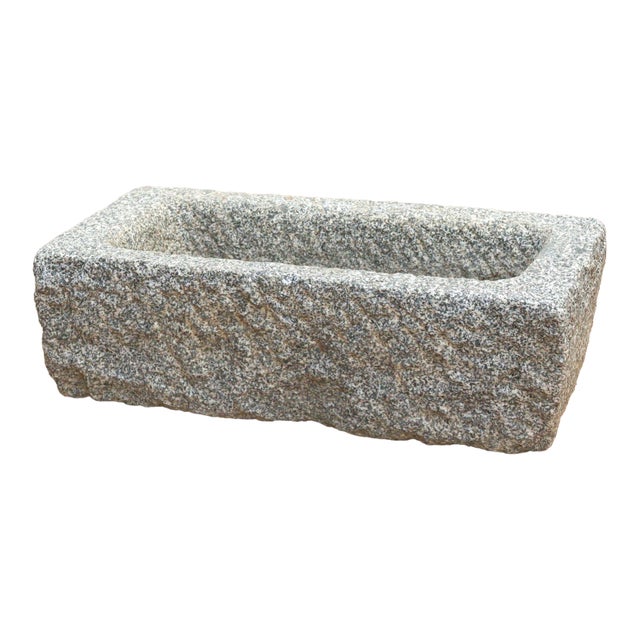 Nepalese Antique Granite Basin Pot For Sale
