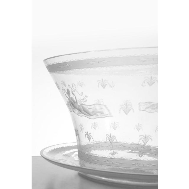 Very rare glass vase designed by simon gate produced by orrefors in sweden glass excellent vintage condition, with small...