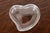 A gorgeous modern clear crystal heart-shaped lidded jewelry box or trinket box By Elsa Peretti for Tiffany & Co. Japan,...