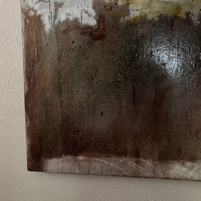 2000 - 2009 Original Large Oil Painting on Canvas 6’ X 4’ For Sale - Image 5 of 12