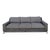 Modern A. Rudin Chrome & Leather Sofa For Sale