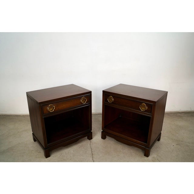 1970s 1970’s Mid-Century Modern Michael Taylor Style Nightstands - A Pair For Sale - Image 5 of 12