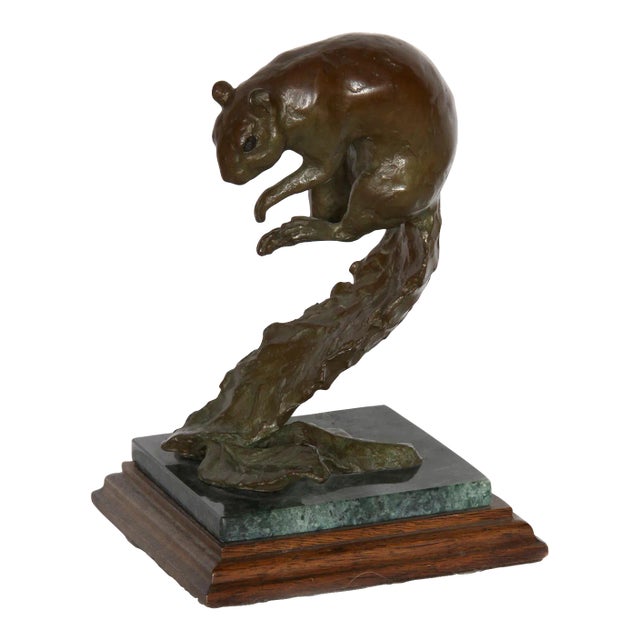 Squirrel 1, T. Galbreath Bronze Sculpture, Signature and Number Inscribed For Sale