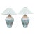 1980s Postmodern Pastel Drip Glaze Lamp by Sunset Mtg-A Pair For Sale