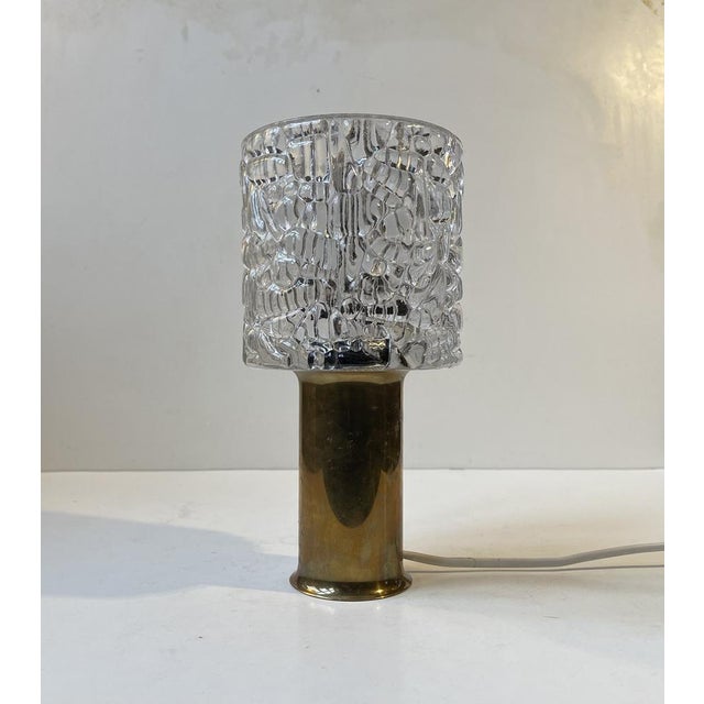 Small Restaurant Table Light in Brass & Glass from Arlus, France, 1960s For Sale - Image 9 of 9