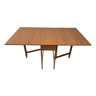 Mid-Century Modern Teak Drop-Leaf Dining Table from Schreiber, 1960s For Sale