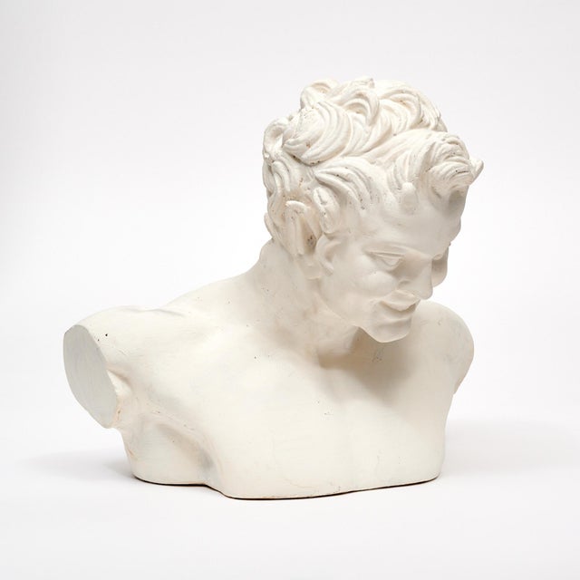 French French Vintage Faun Bust For Sale - Image 3 of 9