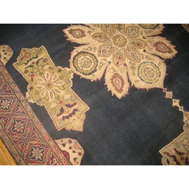 Late 20th Century Zabihi Collection Pictorial Pigeon Karabagh Long Corridor Rug - 7'2" x 21'5" For Sale - Image 4 of 6