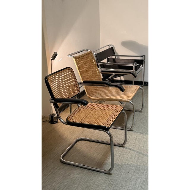 Rattan B35 Cantilever Chair by Marcel Breuer for Thonet For Sale - Image 6 of 16