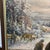 20th Century European School Oil on Canvas by Polish Artist Edward Mesjasz (1929-2007) Depicting Winter Horses Hauling Woods For Sale - Image 4 of 12