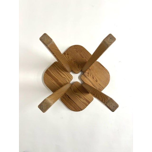 Wood Apila Pine Stool by Lisa Johansson-Pape, 1970s For Sale - Image 7 of 8