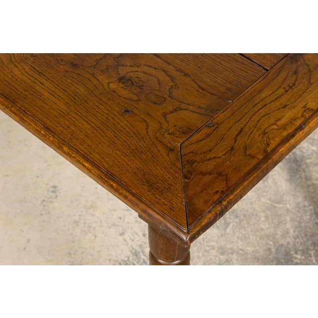 Late 19th Century French Provincial Oak Farm Table For Sale - Image 16 of 18