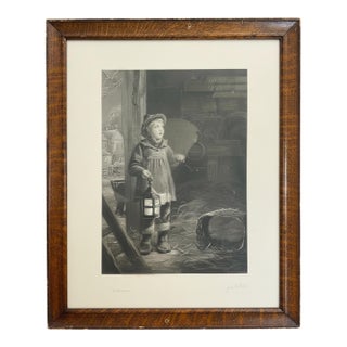 Antique 1881 “What’s That?” Victorian Engraving After j.h. Barnes, j.b. Pratt For Sale