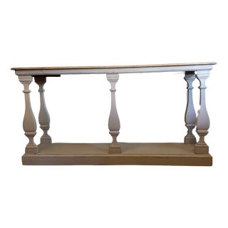 French Baluster Console Table, 1890s For Sale