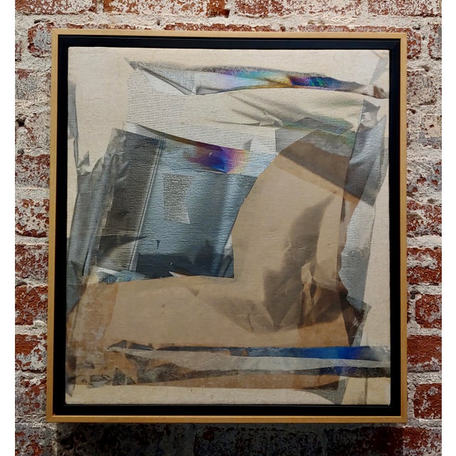 Larry Stuart Bell -Mirage painting 1989 Abstract Mix Media on canvas mix media painting on canvas - Certificate of...