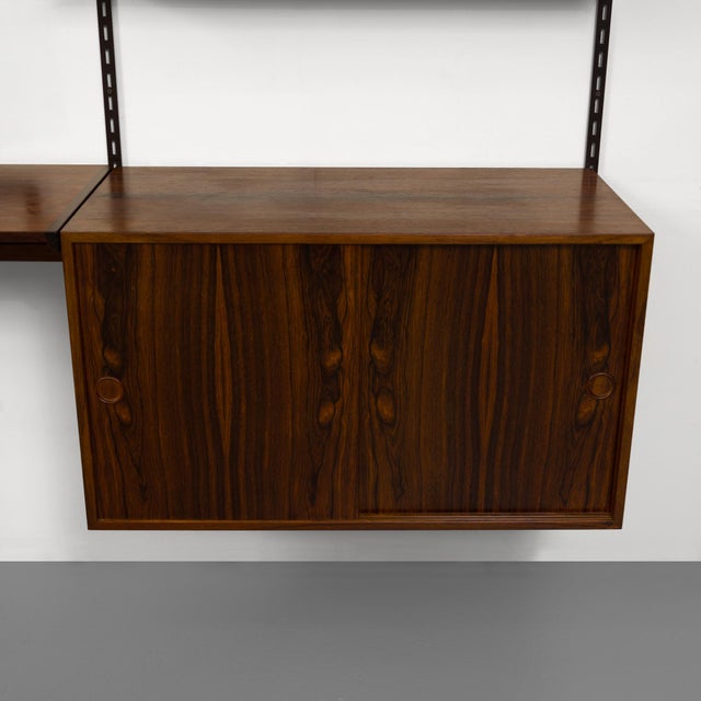 Mid-Century Modern Vintage Kai Kristiansen's Fm Reolsystem Shelving System in Rosewood 1960s For Sale - Image 3 of 10