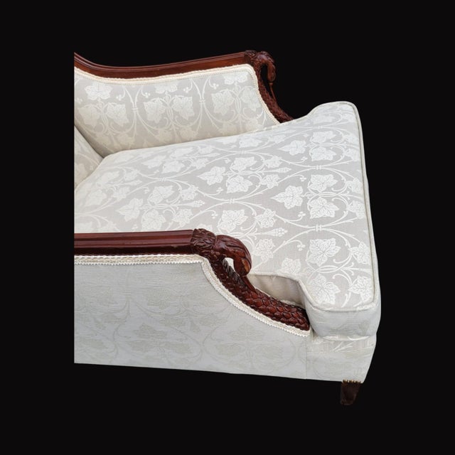 1940s Mahogany Large Lounge Armchair For Sale - Image 12 of 12