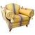 An exceptional grand-scale Italian armchair in the manner of Angelo Cappellini, featuring artisanal passementerie and...