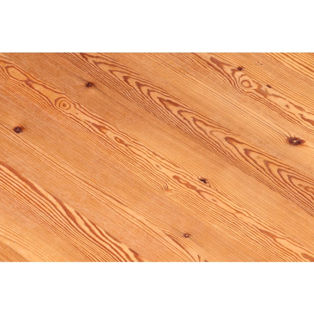 Scandinavian Round Pine Coffee Table, 1970s For Sale - Image 8 of 11