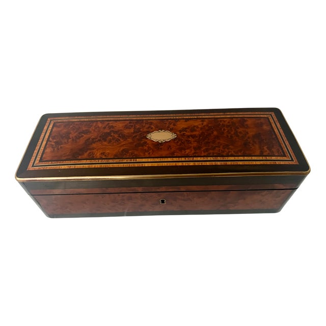 Napoleon III Glove Box in Thuya Burl, 1800s For Sale