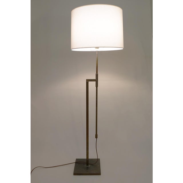 Laurel Lighting Inc. 1960s Laurel Minimalist Mid Modern Telescoping Bronzed Brass Sculpture Floor Lamp For Sale - Image 4 of 6
