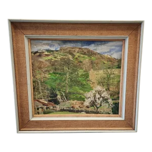 "Early Spring" Oil on Board English Landscape - Signed