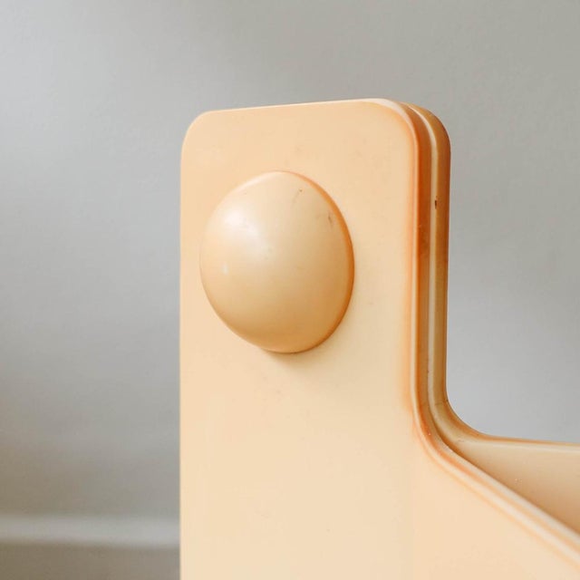 Mid-Century Italian White & Brown Trolley Bar attributed to Luigi Massoni for Guzzini, 1970s For Sale - Image 15 of 16