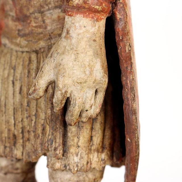 Wood Roman Soldier Wooden Sculpture For Sale - Image 7 of 9