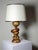 1960s Vintage Scandinavian Style Table Lamp in Carved Turned Wood, 1960s For Sale - Image 5 of 16
