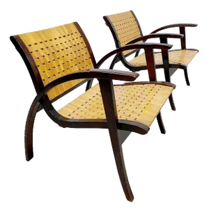 Set of Lounge Chairs by Erich Datckmann for Gelanka, Germany, 1920s