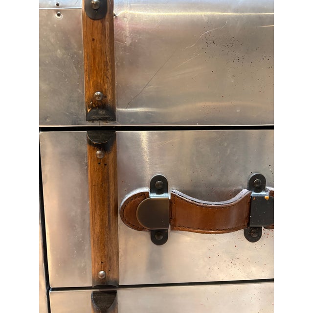Timothy Oulton Tom Richards Trunk Desk — Polished Aluminum | Discontinued For Sale In New York - Image 6 of 8