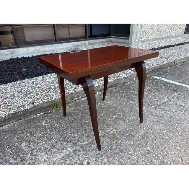 Wood 1930s French Art Deco Game Table For Sale - Image 7 of 17