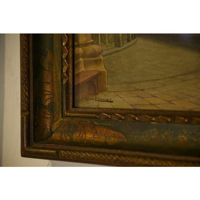 Paper Régis Drevet, Untitled, 1920s, Watercolor on Paper, Framed For Sale - Image 7 of 12