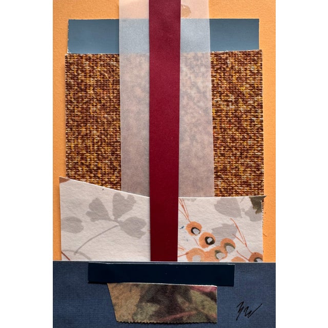 "Into the Sun 5" Original Mixed-Media Collage on Paper by Zac Woodiel For Sale - Image 4 of 9