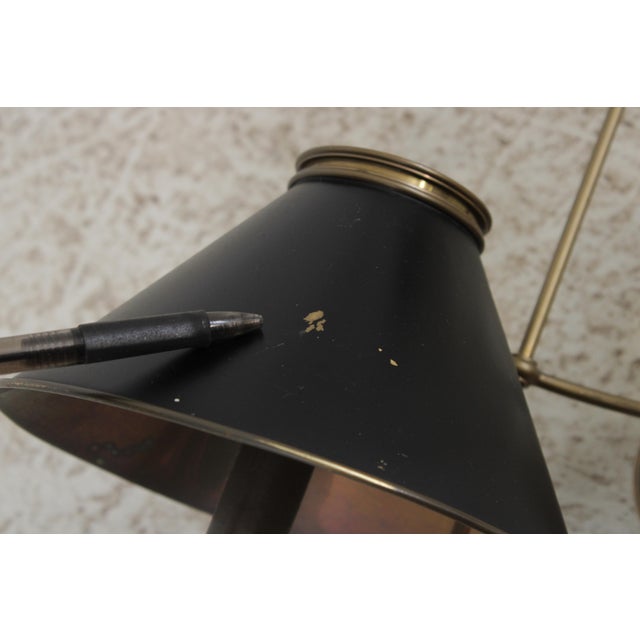Brass 1970s Chapman Traditional Brass Tole Shade Wall Lights - a Pair For Sale - Image 8 of 14