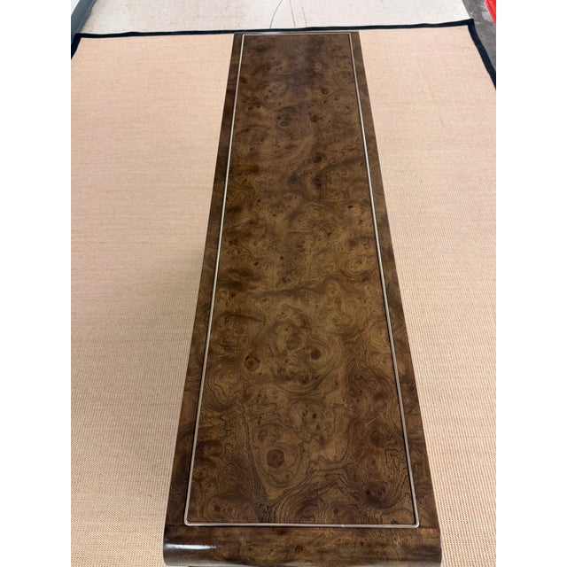 Brown 1970’s Burled Console Cabinet From Legendary Mastercraft Furniture For Sale - Image 8 of 12