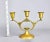 Mid 20th Century Mid 20th Century Art Nouveau Solid Brass Candelabra For Sale - Image 5 of 5