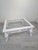 Baroque Whitewashed Coffee Table with Beveled Glass For Sale - Image 11 of 11