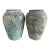 Large Rustic Textured Terracotta Amphora Vessels – Pair of Aged Mediterranean For Sale