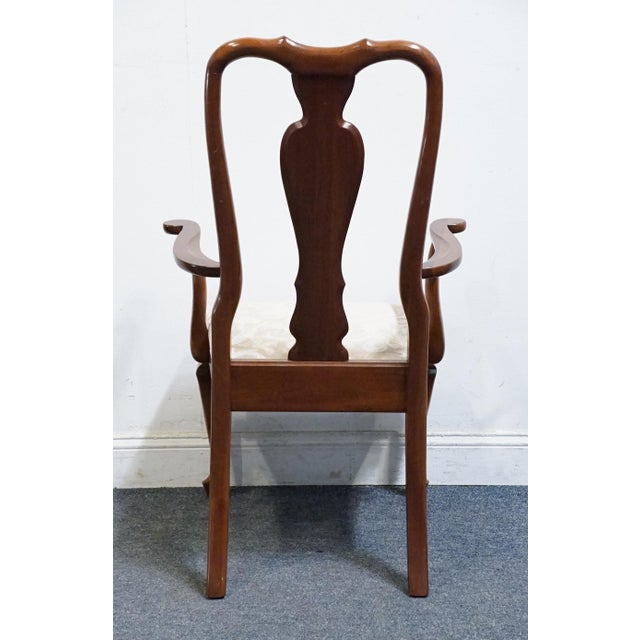 Ethan Allen Georgian Court Collection Traditional Queen Anne Style Splat Back Dining Arm Chair 11-6400a For Sale In Kansas City - Image 6 of 11