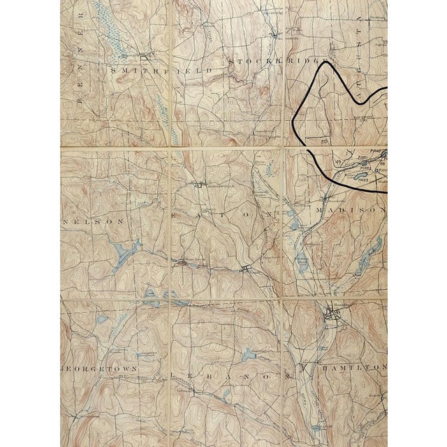 Morrisville, New York 1902 U S Geological Survey Folding Map For Sale In Seattle - Image 6 of 6