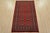 Tribal Bokhara Rug 3’2” X 5’2” Red Wool Tribal Hand-Knotted Oriental Carpet For Sale - Image 3 of 12