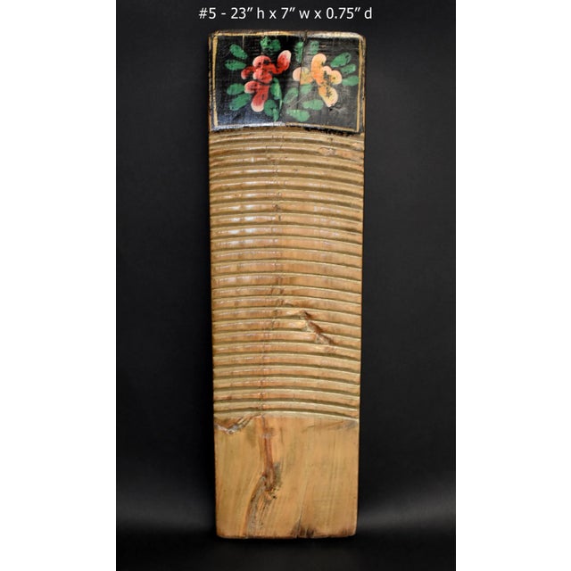 Antique Hand Painted Washboard For Sale - Image 9 of 12