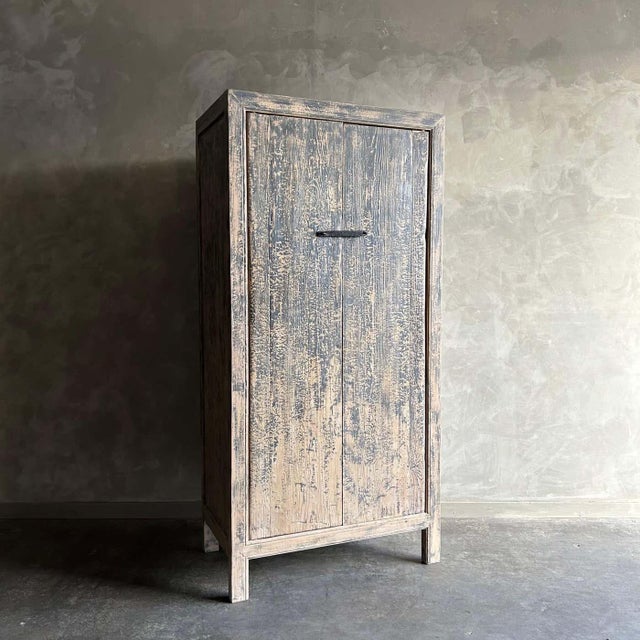 Reclaimed Wood Cabinet Armoire. Beautiful antique patina, these are solid and sturdy ready for daily use, use for a...