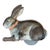 Lithographed Tinplate Clockwork Bunny Rabbit or Hare by the Automatic Toy Co. Staten Island, New York Circa 1930 For Sale